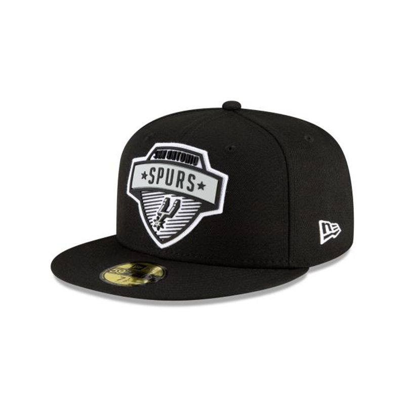 NBA San Antonio Spurs Tip Off Edition 59Fifty Fitted (RDO0509) - Black New Era Caps